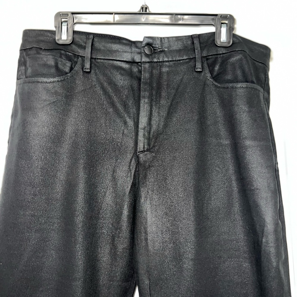 Joes Jeans coated skinny ankle black size 33